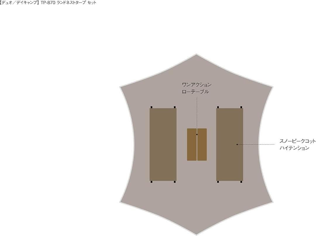 スノーピーク ランドネスト TP-870 タープセット