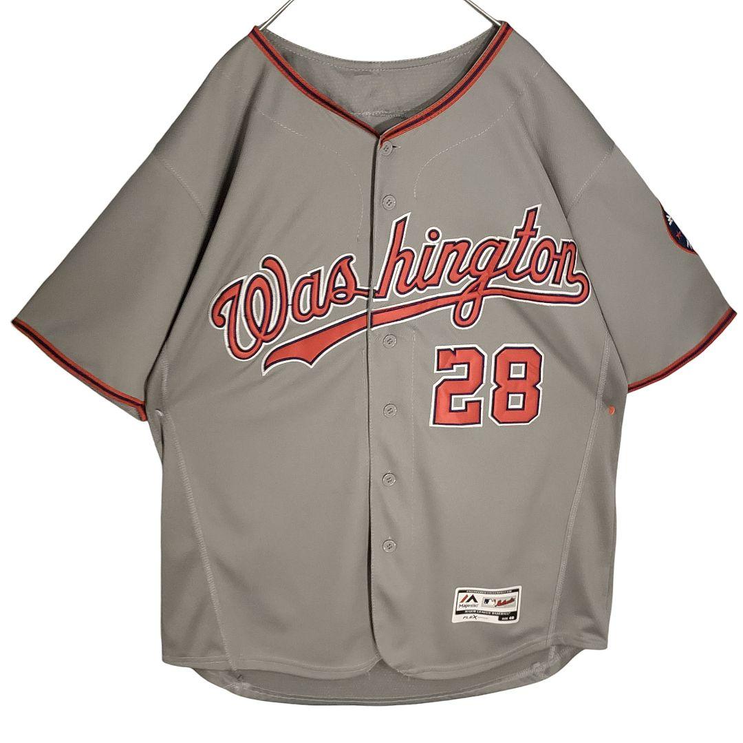 Majestic ワシントン ナショナルズ オーセンティック ベースボールシャツ
