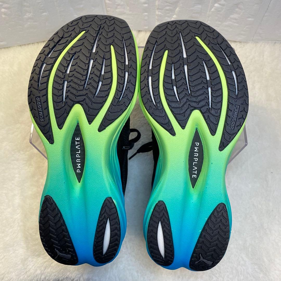 【美品】PUMA DEVIATE NITRO 3 25cm ブラック