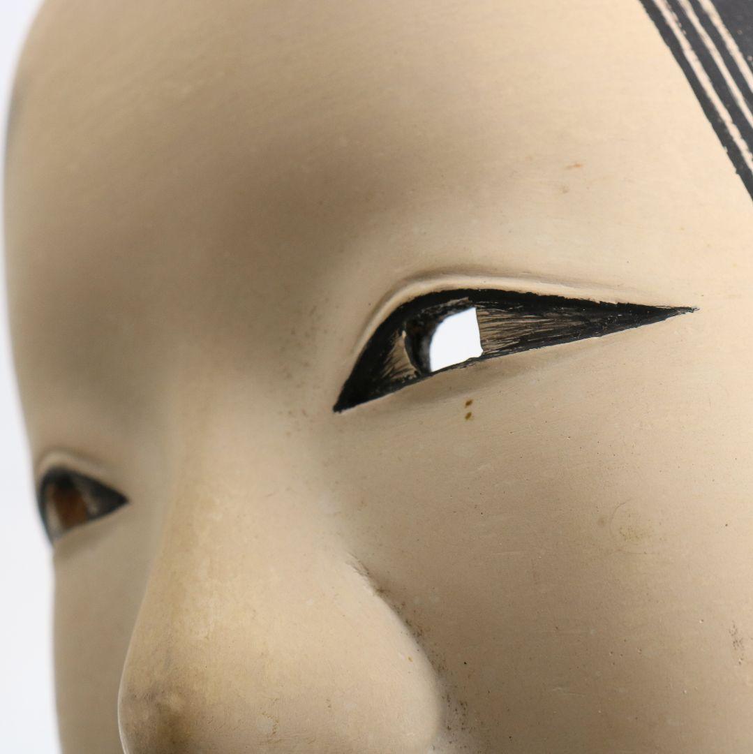 能面 小面 彩色木彫　AC1021