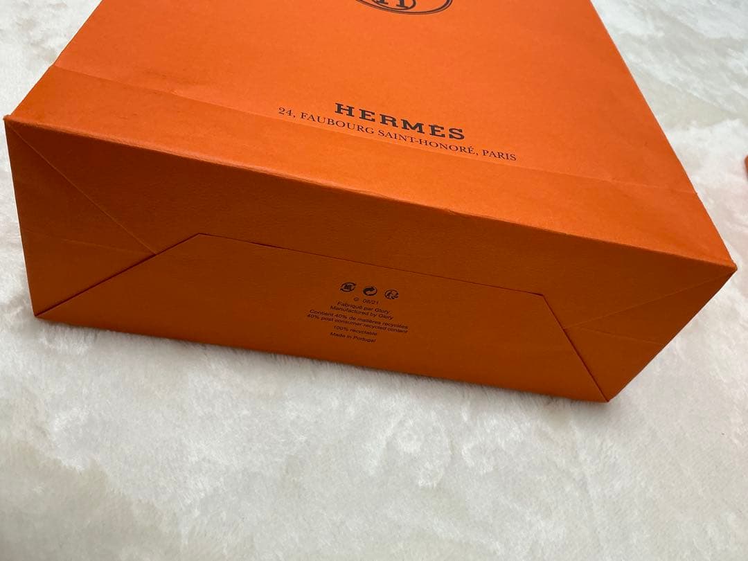 HERMES ピンク ホワイト タオル
