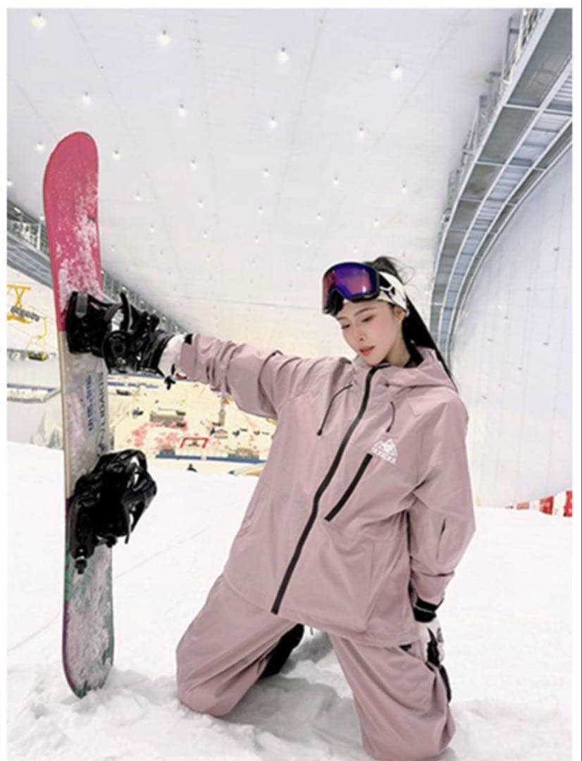 ピンク スキー スノーボードウェア Lサイズ
