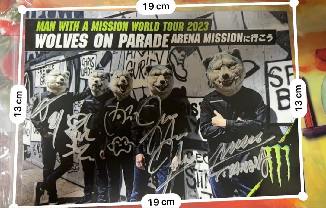 MAN WITH A MISSION 直筆サイン入りフォトカード