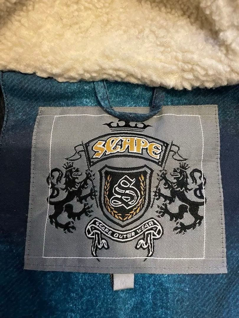 SCAPE デニムブルー　スノーボードジャケット　M