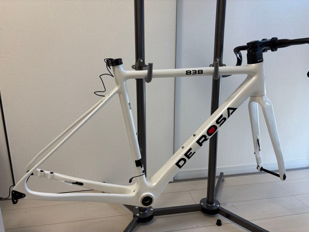 DE ROSA デローザ 838 DISK フレームセット ホワイト 50サイズ
