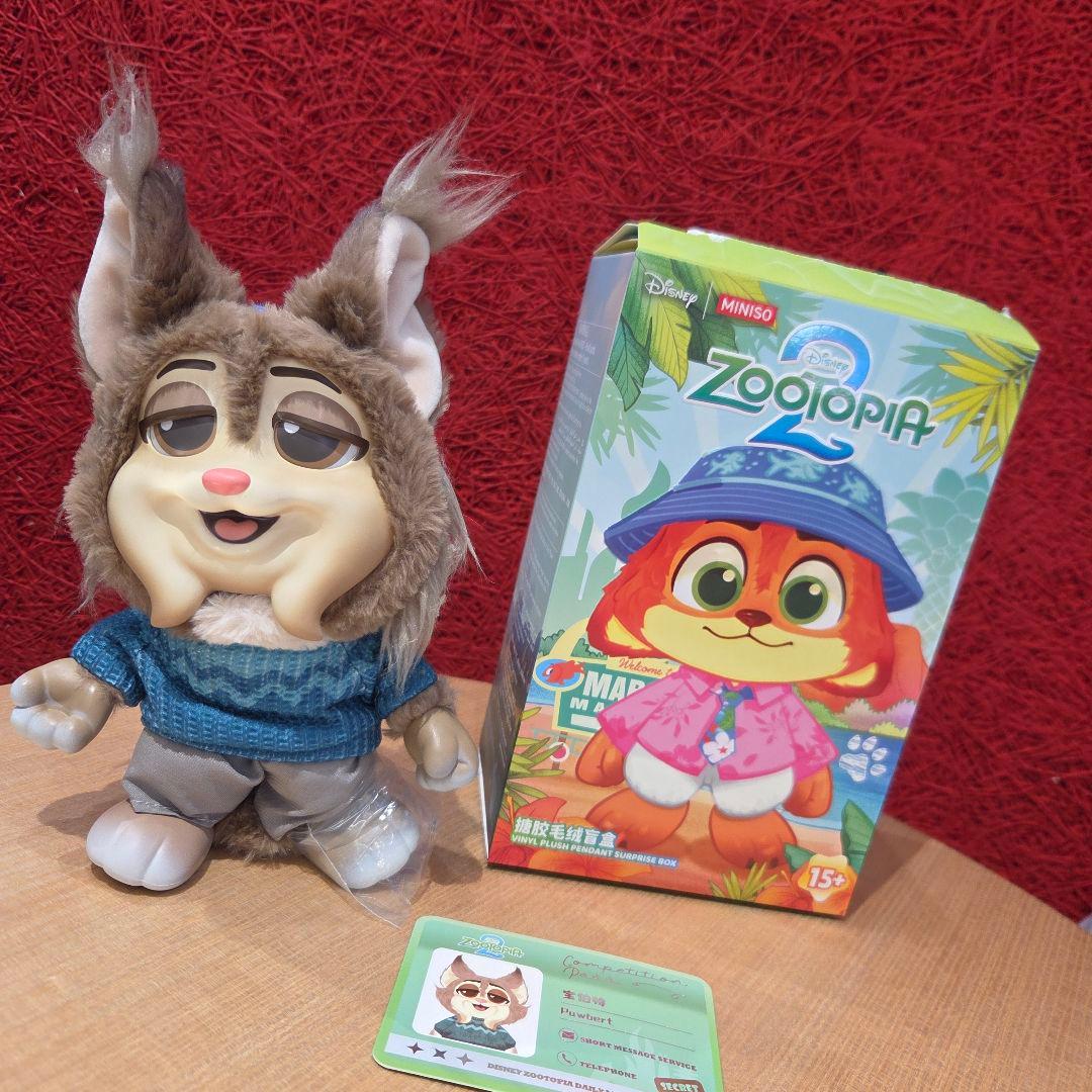 miniso ディズニー ズートピア パウパード 韓国 ぬいぐるみ
