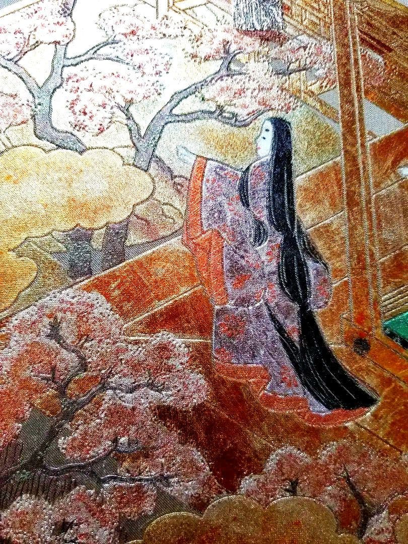 刺繍絵画　[紫雲]作