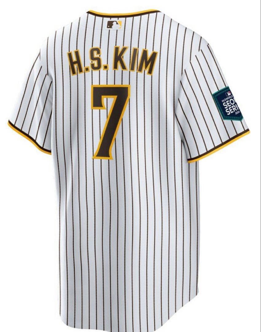 MLB ソウルシリーズ　パドレス　ジャージ　キム・ハソン　M ダルビッシュ