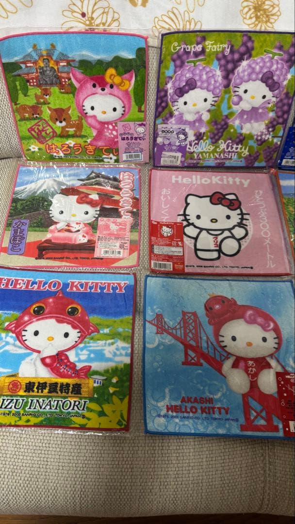 キティご当地ミニタオル24枚セット