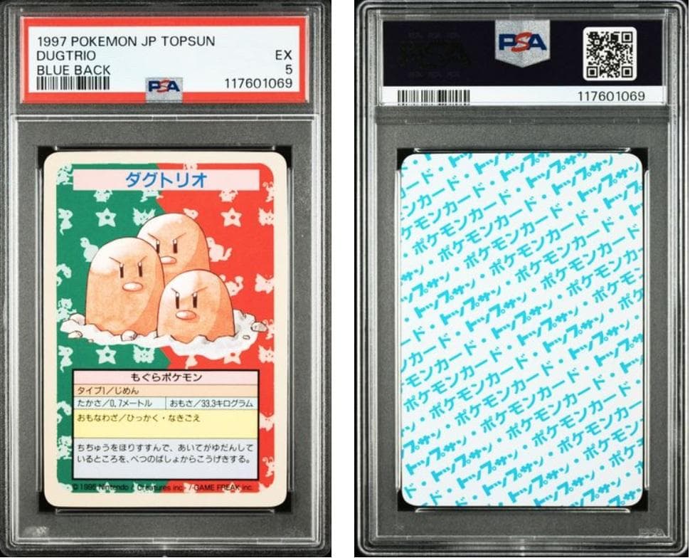 【PSA5】【PSA4】ポケモンカード　トップサン　ナンバーレス　青裏