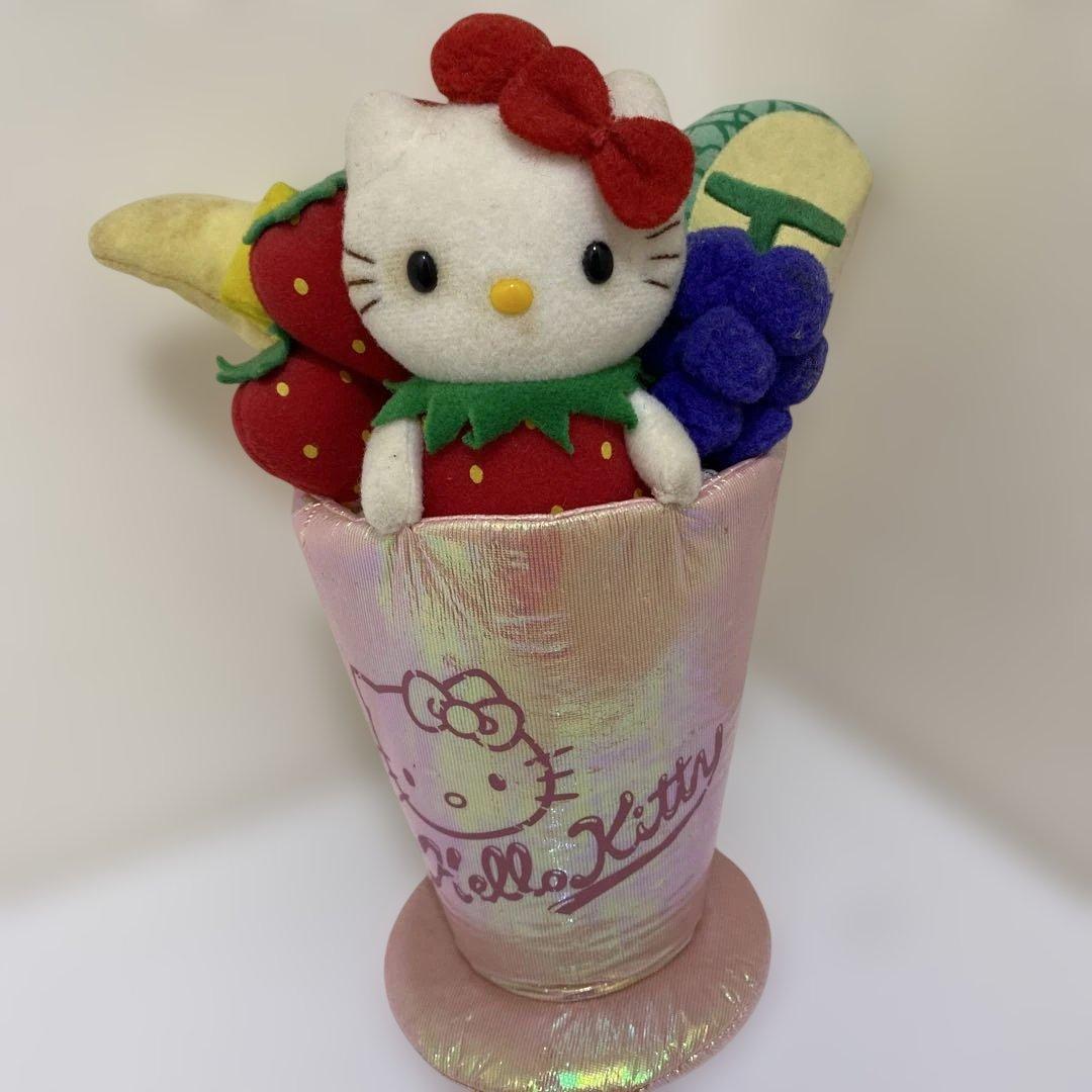 【当時物】ハローキティ パフェ ドール 大 サンリオ 2000年代 平成レトロ
