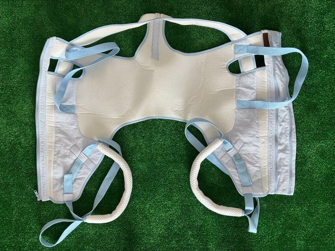 アイアンバロン IRON BARONS ハニカムハーネス　ホワイト/ブルー