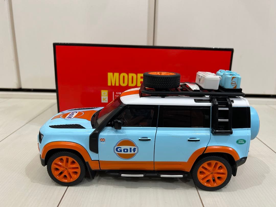 新品 希少 1/18 ランドローバー ディフェンダー Golf カスタム 仕様