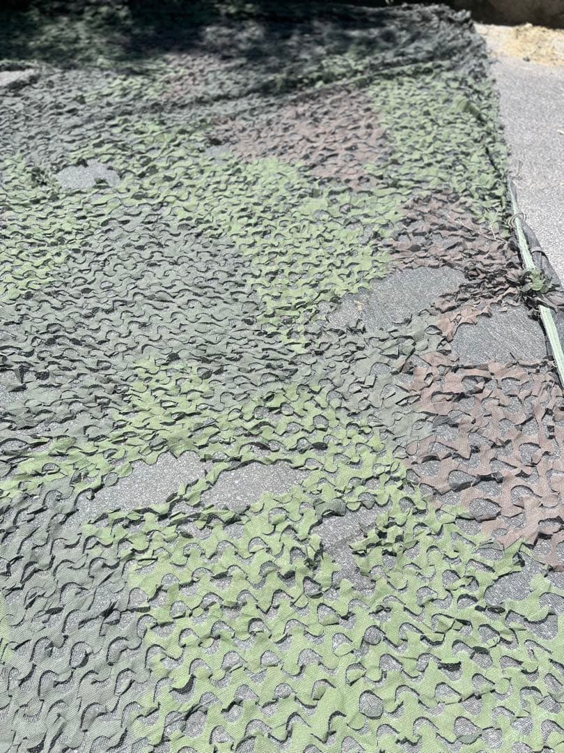 米軍　実物　カモフラージュネット　偽装ネット　② カバー付き　送料無料