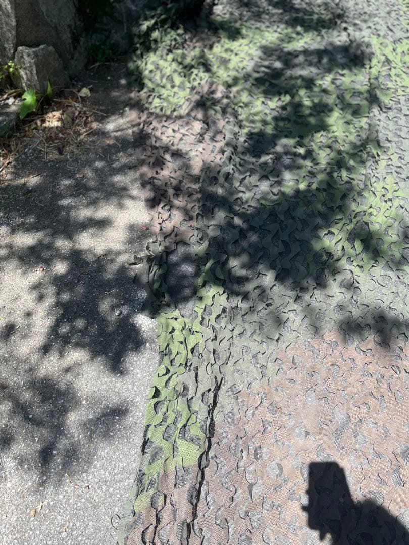 米軍　実物　カモフラージュネット　偽装ネット　② カバー付き　送料無料