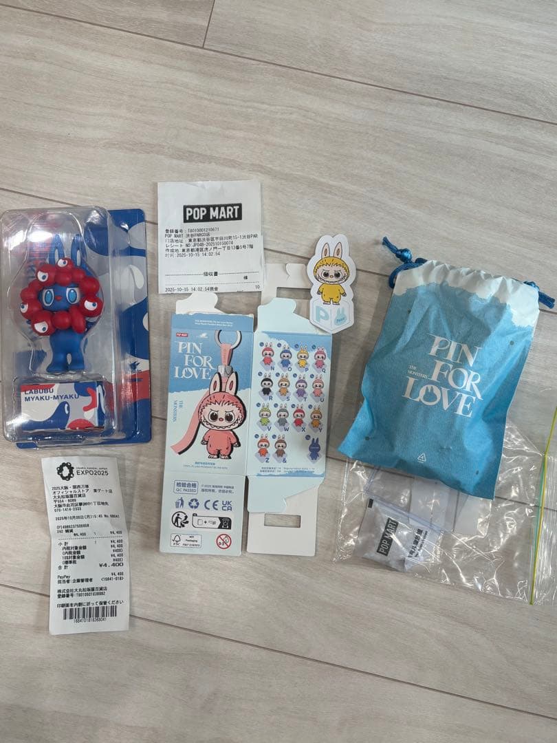 LABUBU MYAKU-MYAKU F➕ラブブ正規品❣️合計2点レシート画像有り
