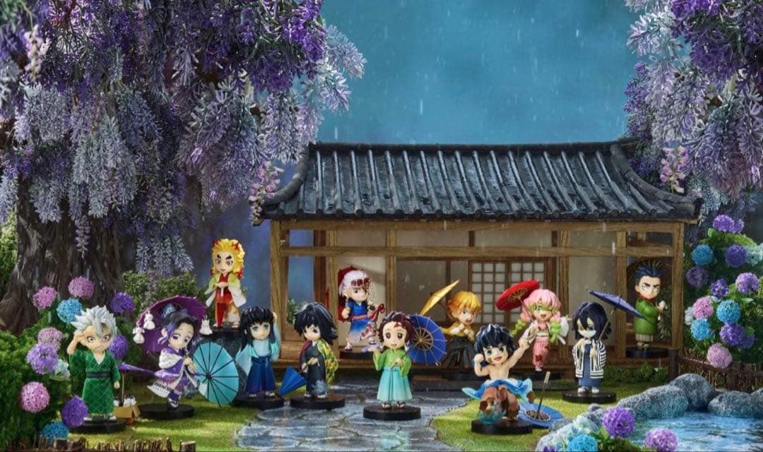 鬼滅の刃海外中国限定 フィギュア Bセット 6個入梅雨シリーズ