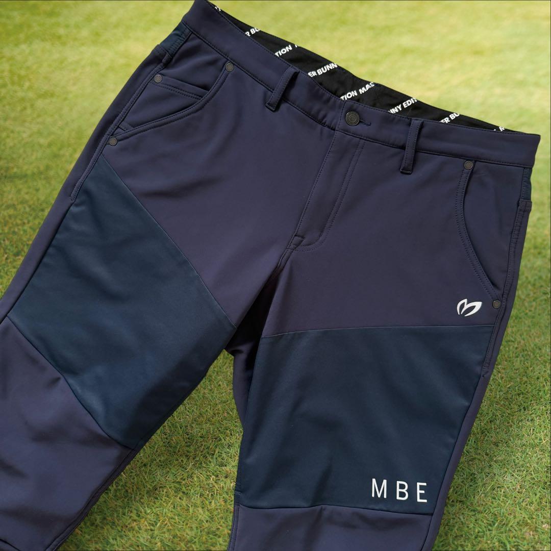 マスターバニー　パンツ　6 XL ネイビー　黒　紺　裏起毛　防寒　暖パン　ゴルフ