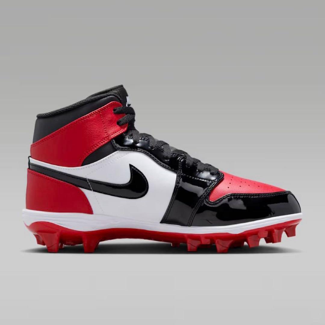 Jordan 1 Mid TD　RED　アメフト スパイク 28.0cm　Y