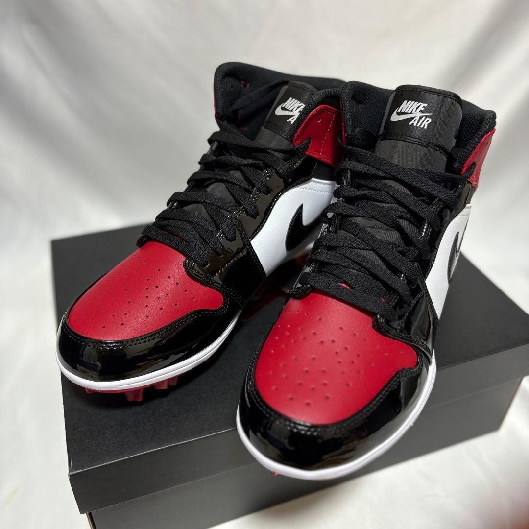 Jordan 1 Mid TD　RED　アメフト スパイク 28.0cm　Y