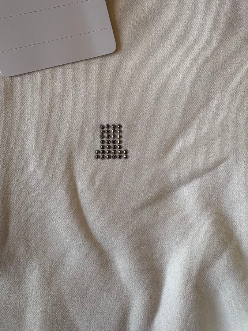 LANVIN ゴルフウェア ホワイト ハーフジップ トップス38サイズ