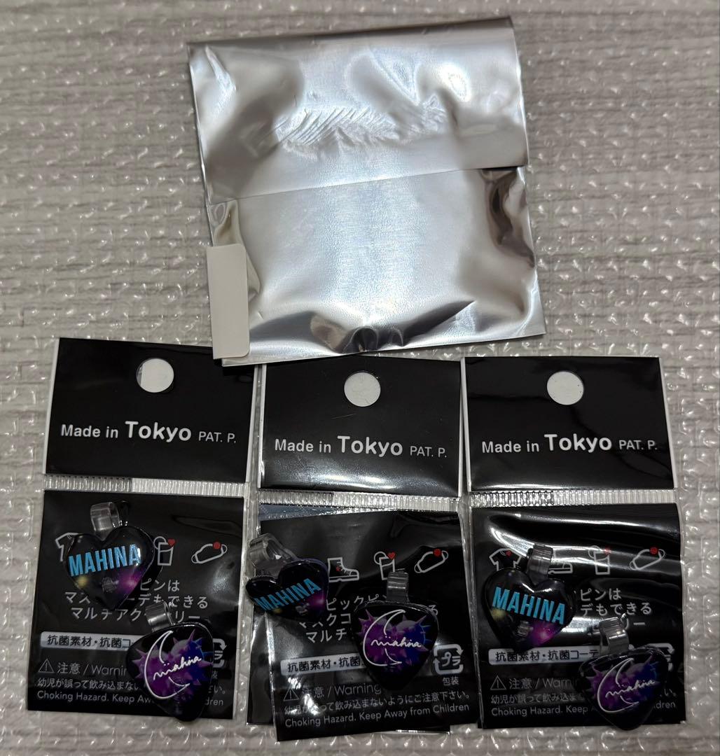 NoNoGirls マヒナ 缶バッジ×1、ピックピン×3