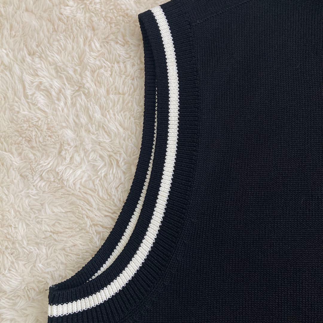 美品！PEARLY GATESパーリーゲイツ　モックネック　ハーフジップベスト