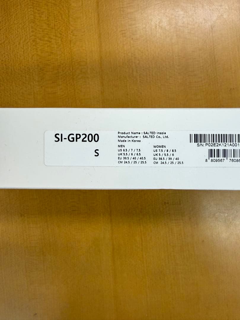 SALTED SMART INSOLE　インソース　Sサイズ