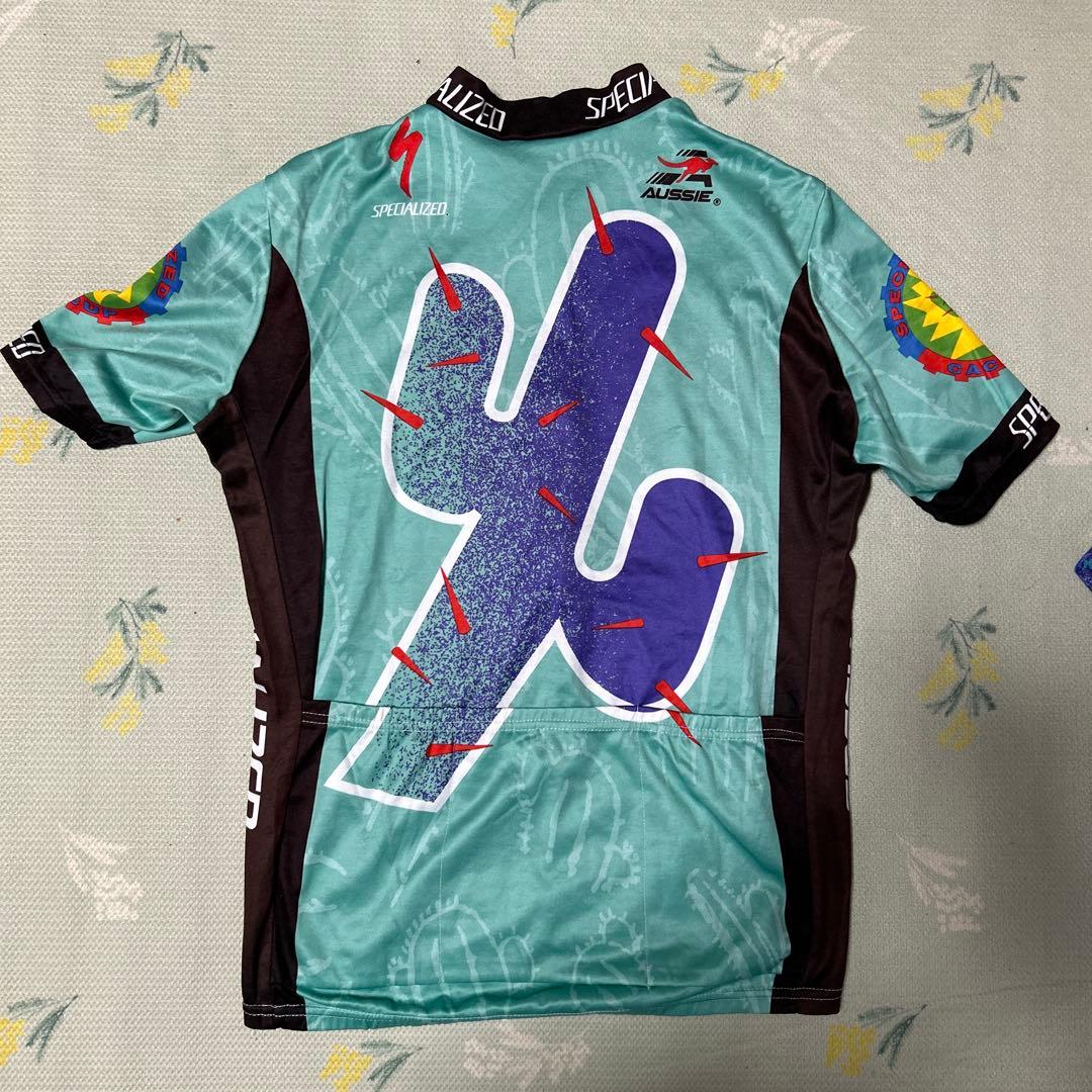 AUSSIE オージー　SPECIALIZED サイクルジャージ ターコイズ