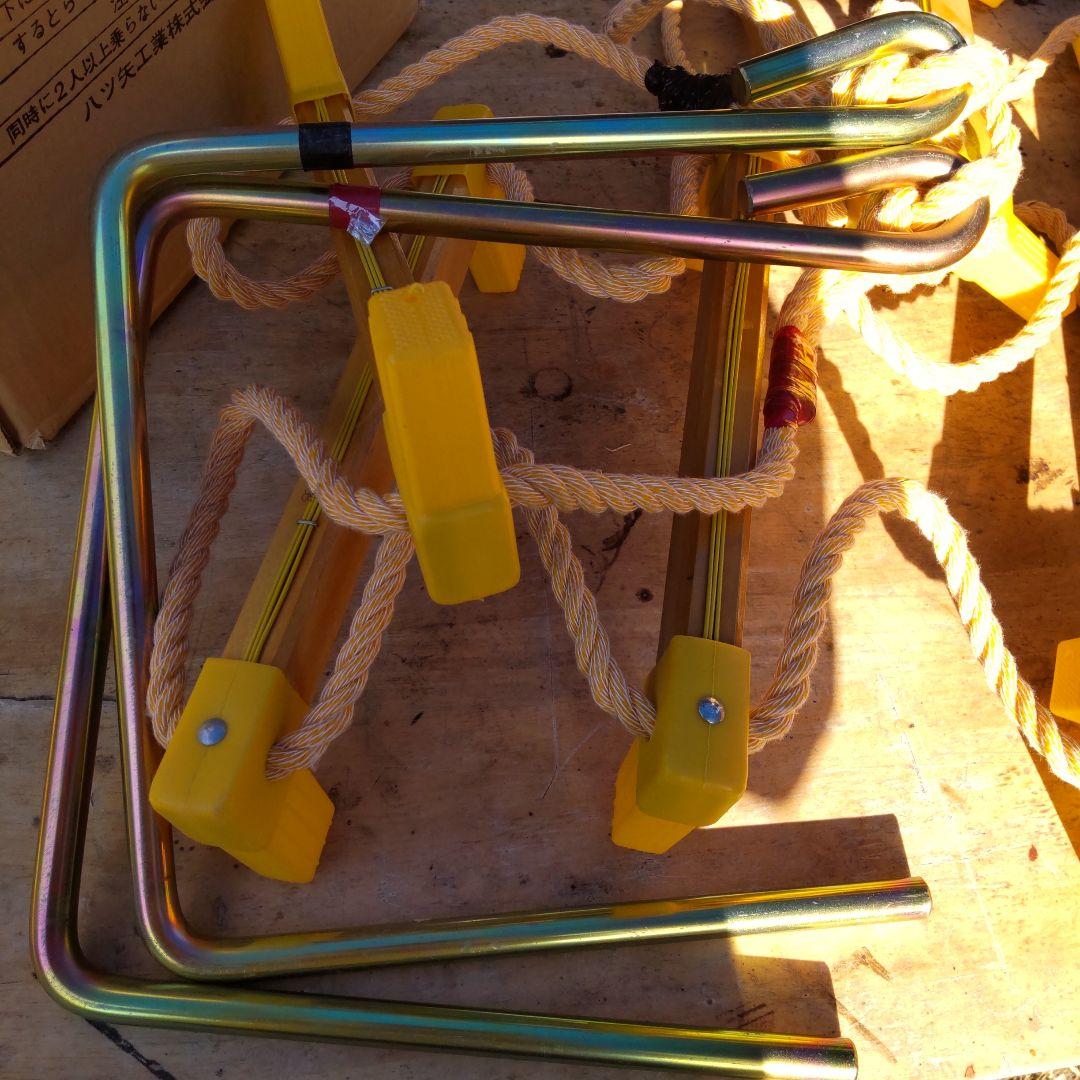 八ツ矢式 ワイヤ芯入 縄はしご 5M 避難はしご