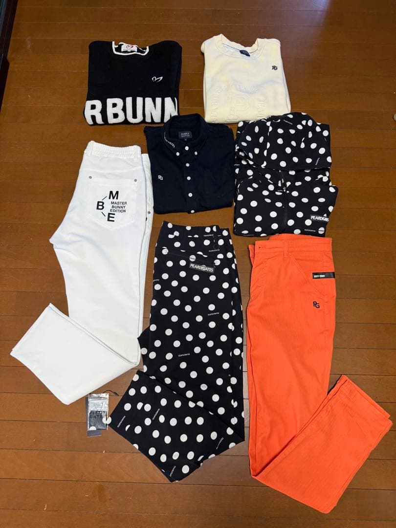 パーリー、マスターバニーゴルフウェアセット7点　サイズ5 【正月限定】