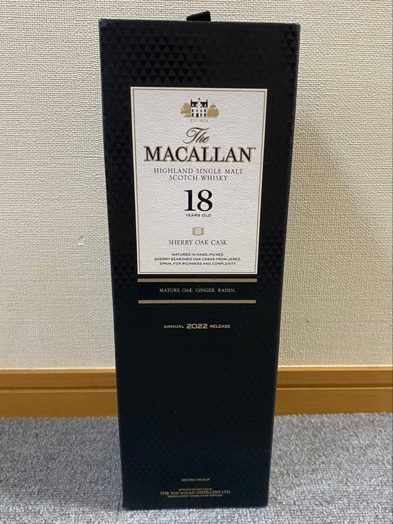 【未開封】The Macallan 18年 シングルモルト700ml 2022