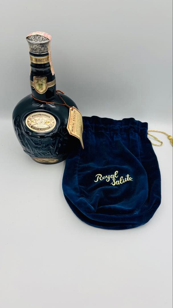 未開栓 ロイヤルサルート 21年 青 陶器ボトル 700ml 43% 1263g