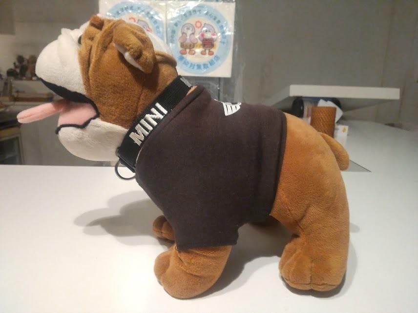 レトロ★旧車 MINI COPPER ミニクーパー ブルドッグ ぬいぐるみ 人形