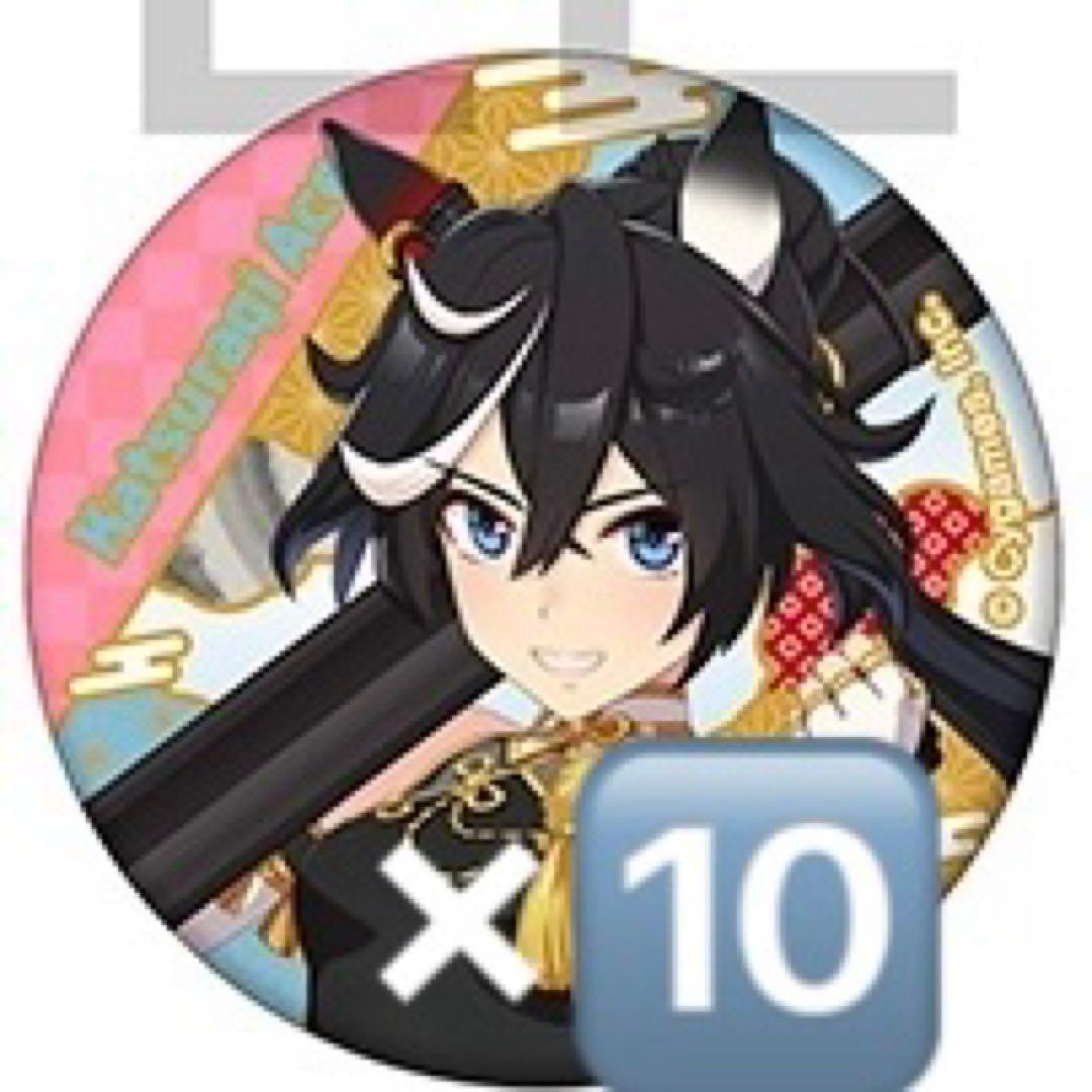 カツラギエース　バッジ　セット　和紙風缶バッジ　ウマ娘