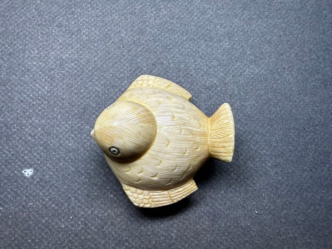 根付　福良雀　古美術品　 置物　細密細工　骨董　アンティーク　彫刻 工芸品