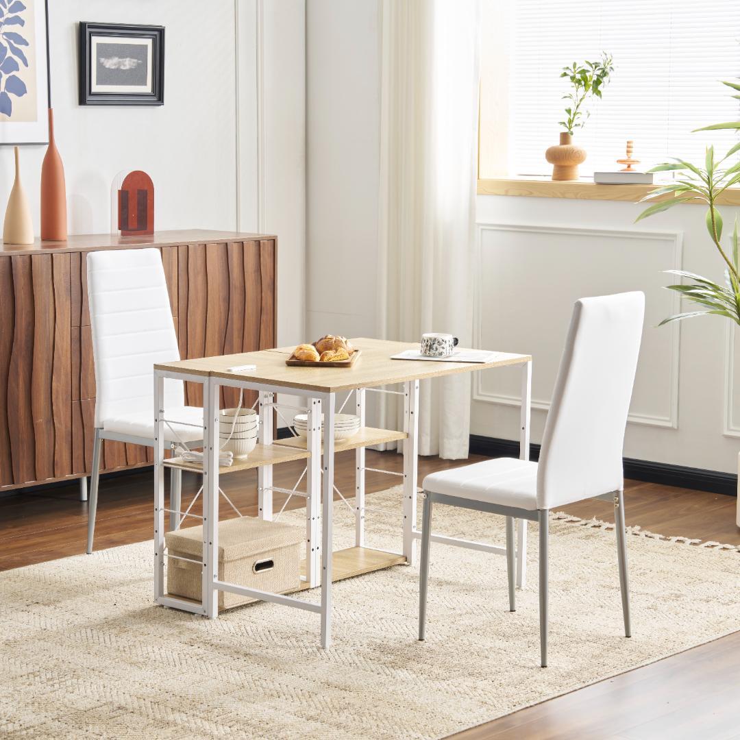 【新品】 一体分離多用デスク パソコンデスク ラック付き