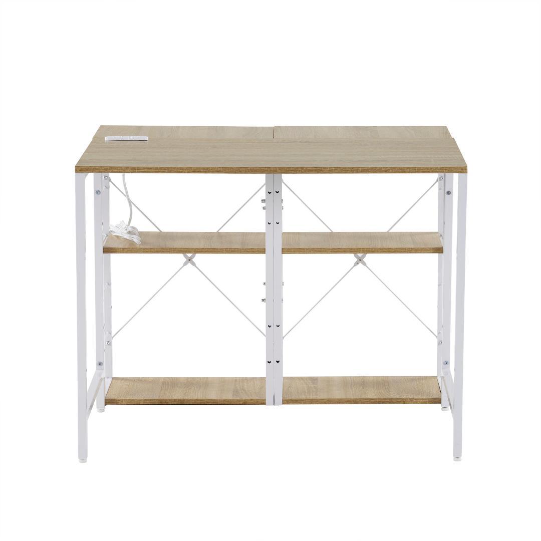 【新品】 一体分離多用デスク パソコンデスク ラック付き