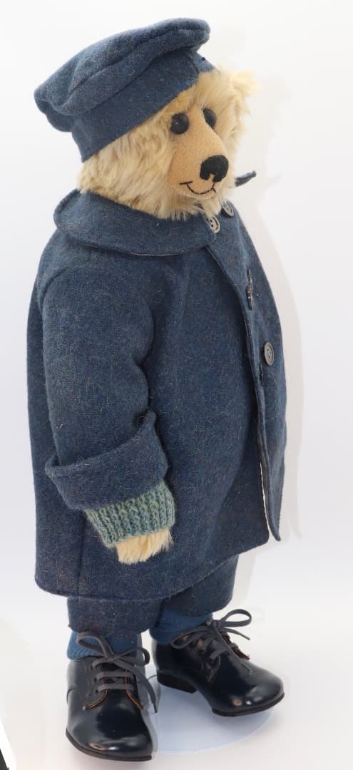 アーティストベア STAR ジョー・グリノ作 青いウールコートのぬいぐるみ