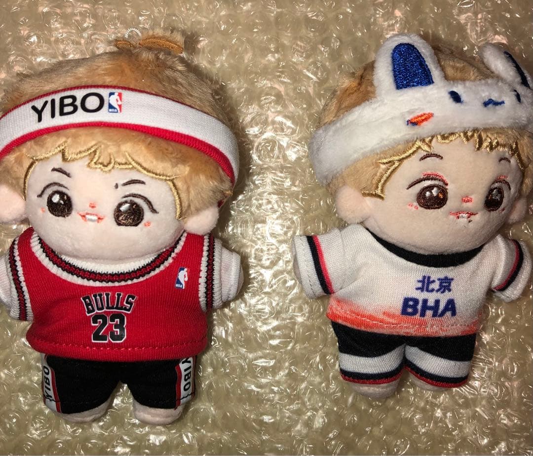 王一博　肖战　肖戦　10㎝ぬいぐるみペア　博君一肖　未使用・美品　c