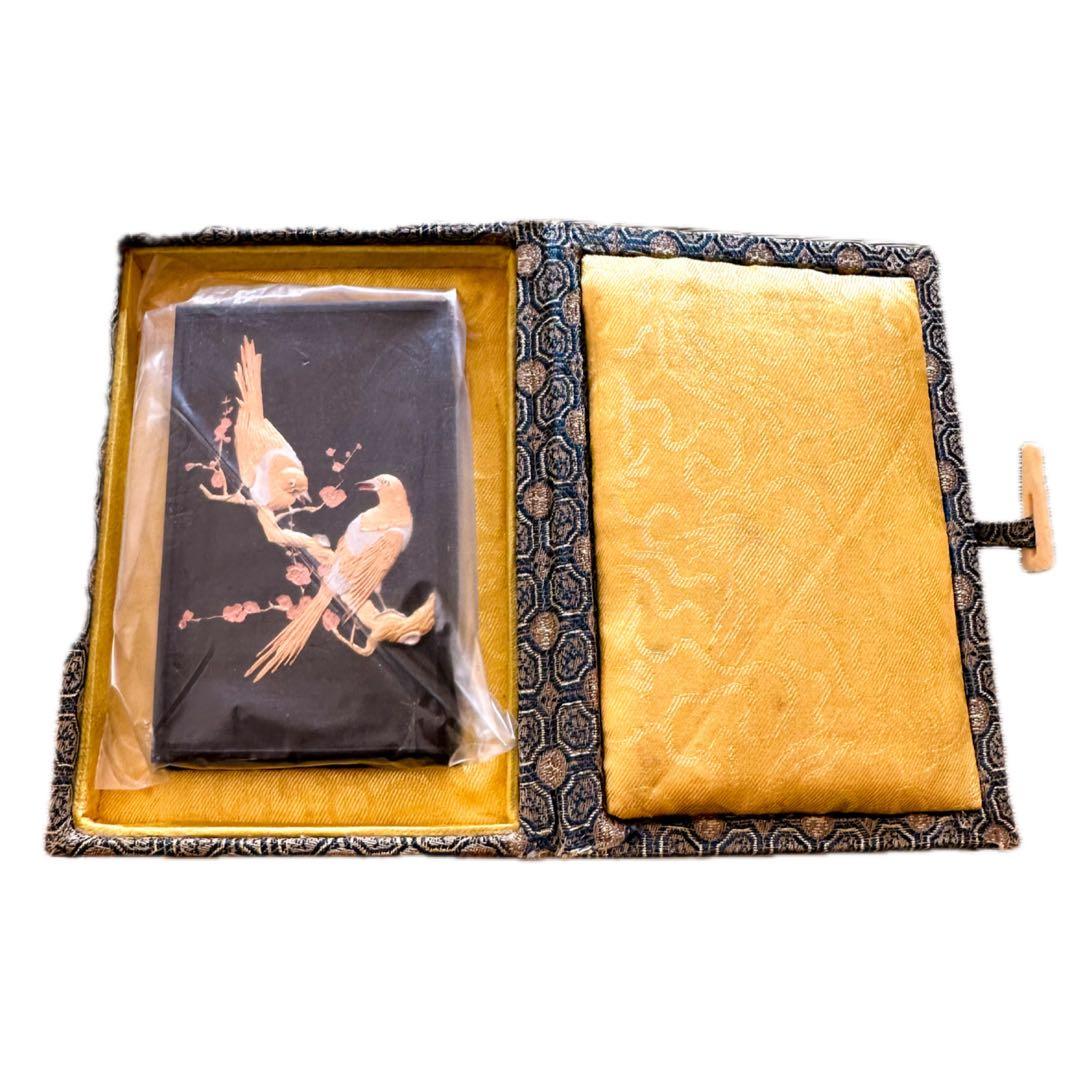 【未使用品 現品限り】墨 古墨 中国徽墨 梅鵲 安徽省 書道 骨董