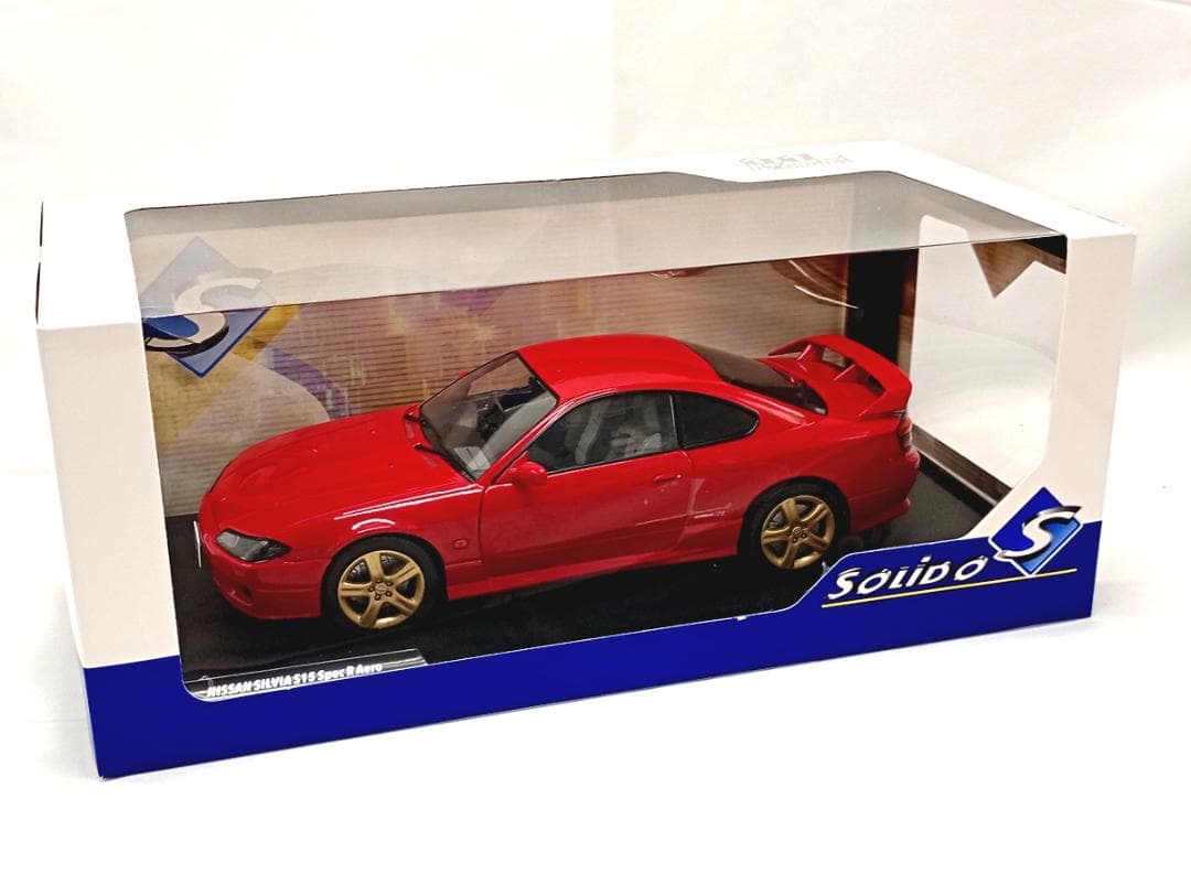 ソリド 1/18 日産 シルビア S15 SPEC-R エアロ 1999 レッド