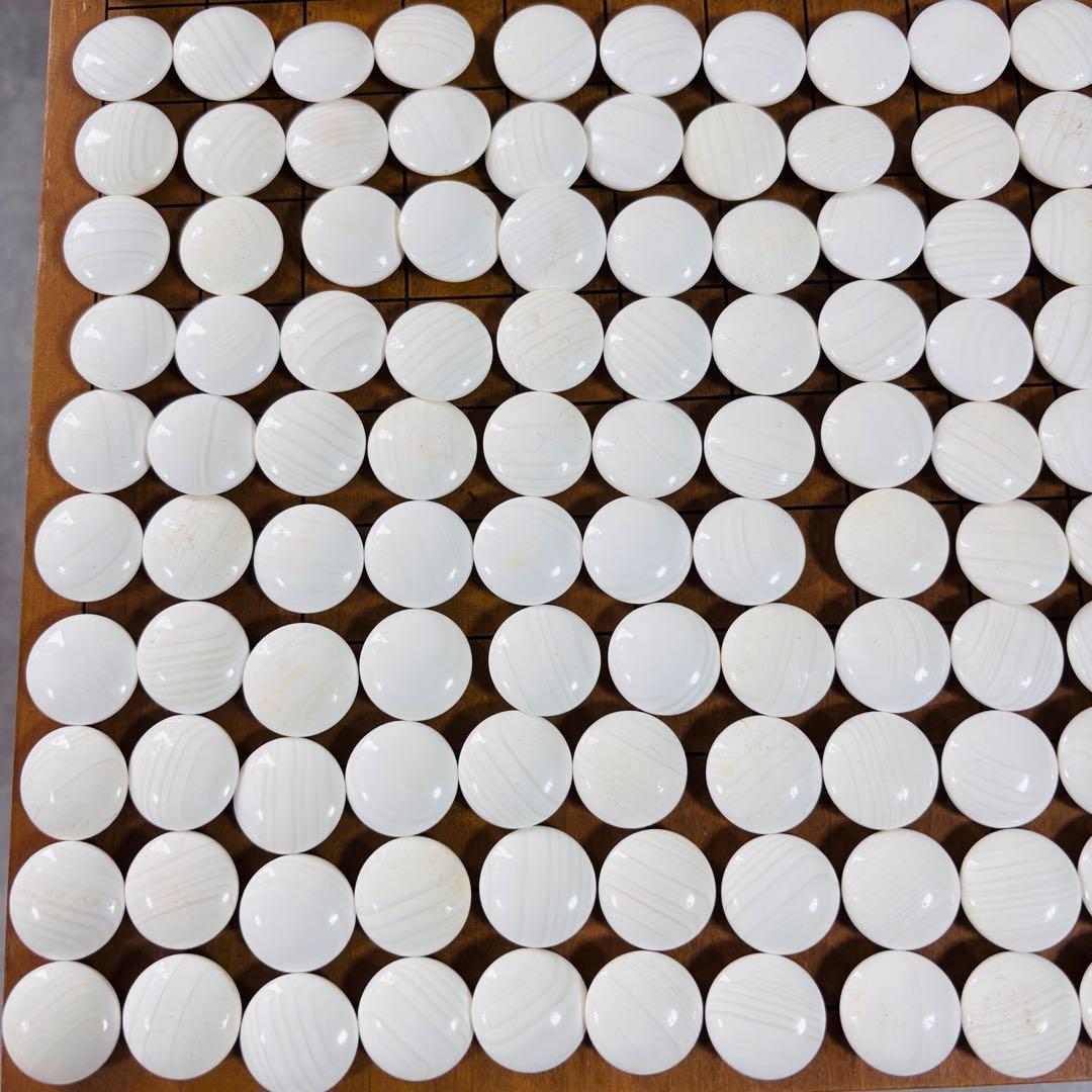 蛤碁石　31号　碁笥　白181個　黒182