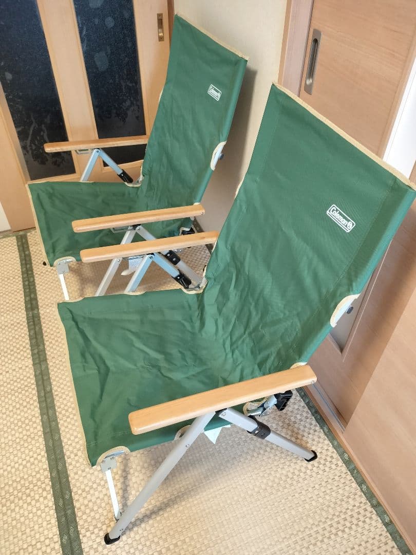 レイチェア Coleman アウトドアチェア 2脚セット グリーン　コールマン