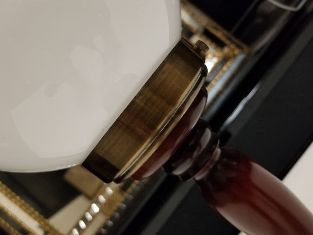 1970's　ミッドセンチュリーモダン　スピンドルポール　乳白硝子　ボールランプ