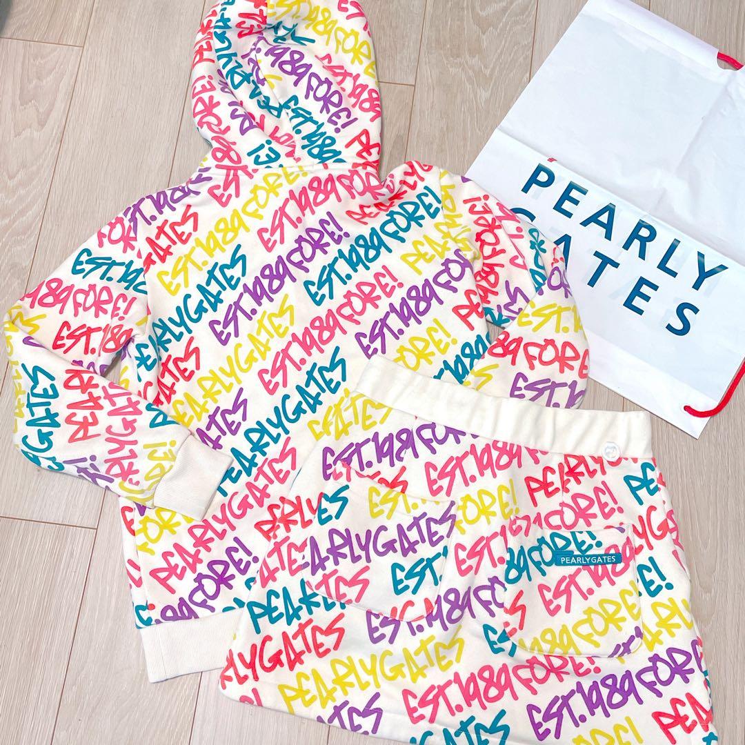 美品　パーリーゲイツ　セットアップ　0 パーカー　スカート　ワンピース