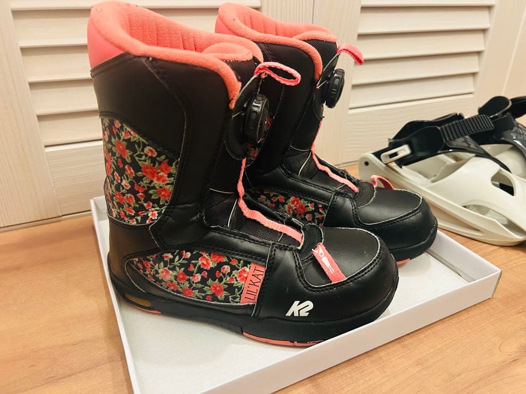 K2 子ども用スノーボードブーツ ビンディングセット 21cm