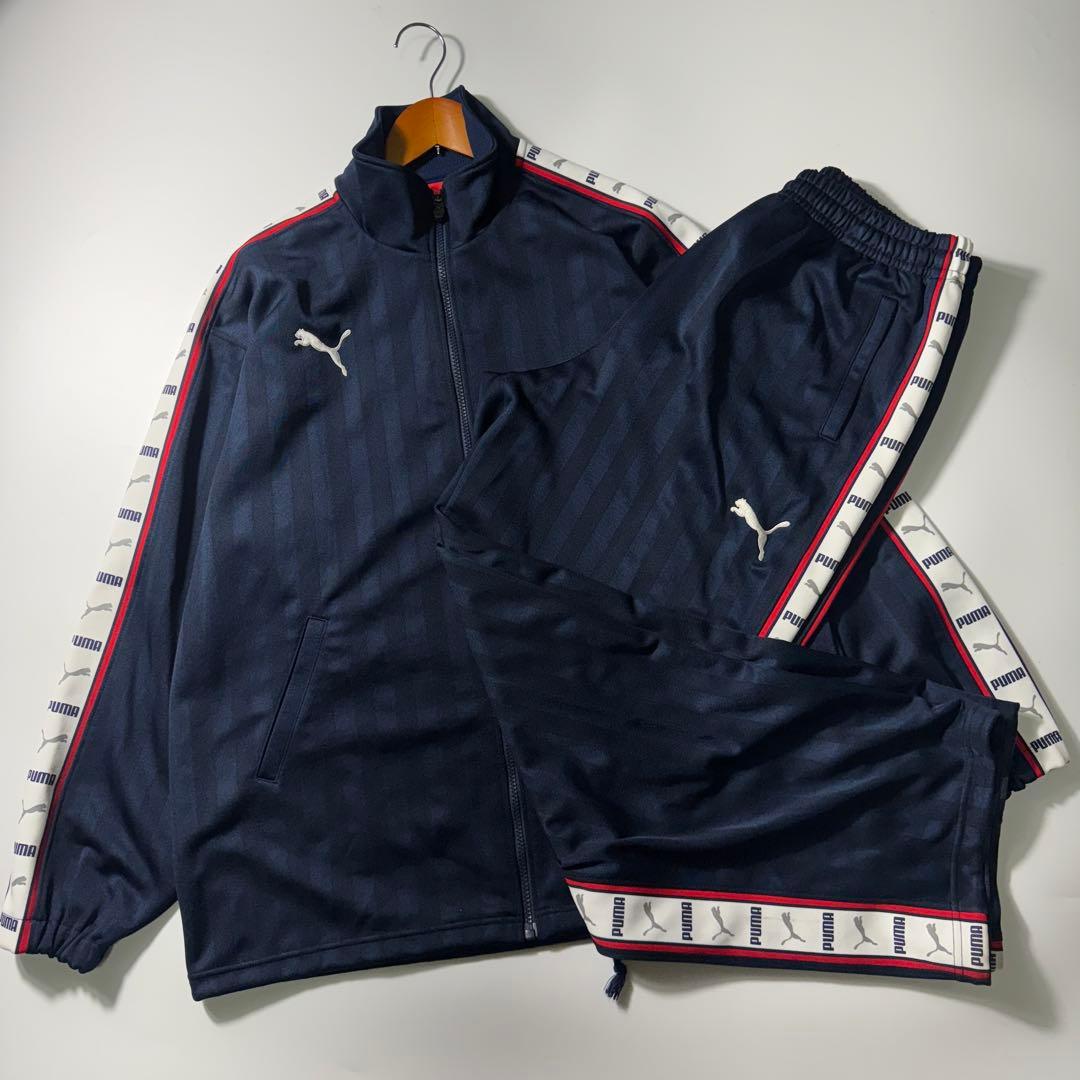 美品✨PUMA プーマ ジャージ セットアップ トラックジャケット ネイビー