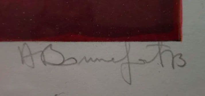 絵画 lithographie originale d'Alain Bonnefoit