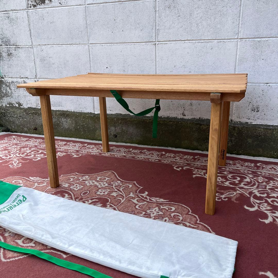 Peregrine ペレグリン◾️胡桃材 木製ロールトップテーブル アウトドア B